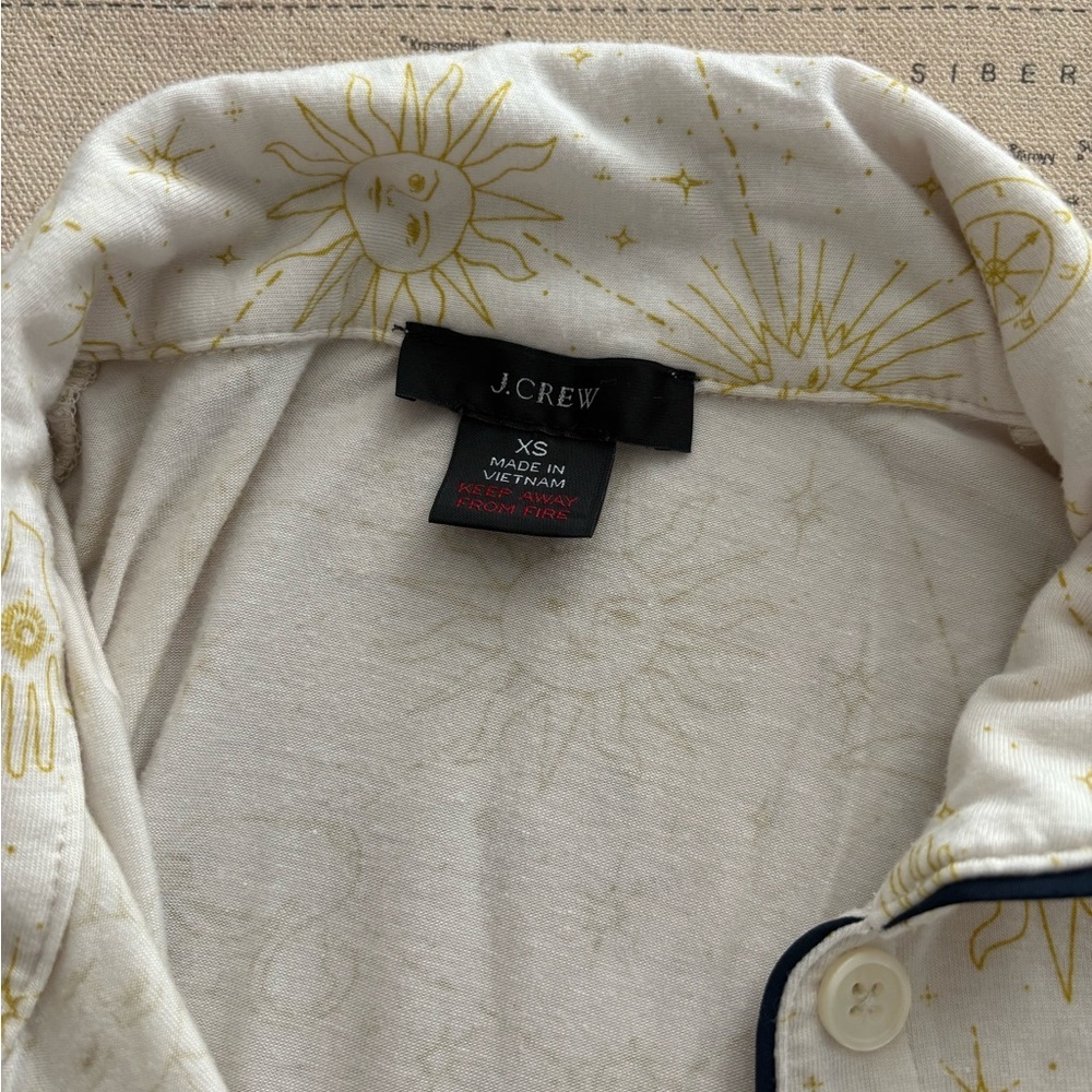 JCrew Zodiac Pajama Set Size XS - Picture 5 of 9